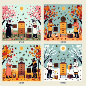 Imkerkalender 4 Jahreszeiten eines Imkers